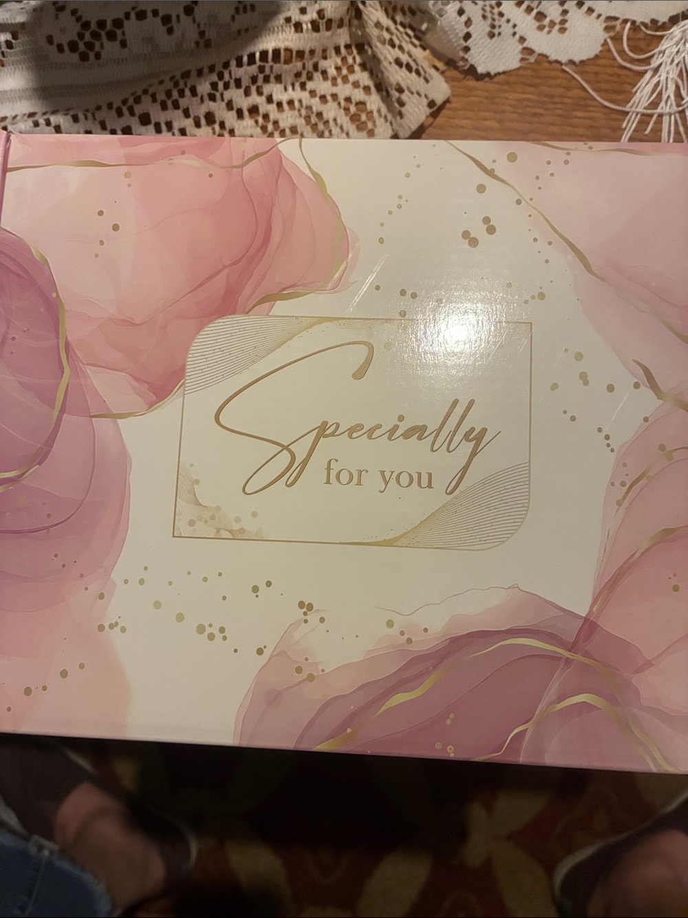 Pink Floral Bath & Body Gift Set